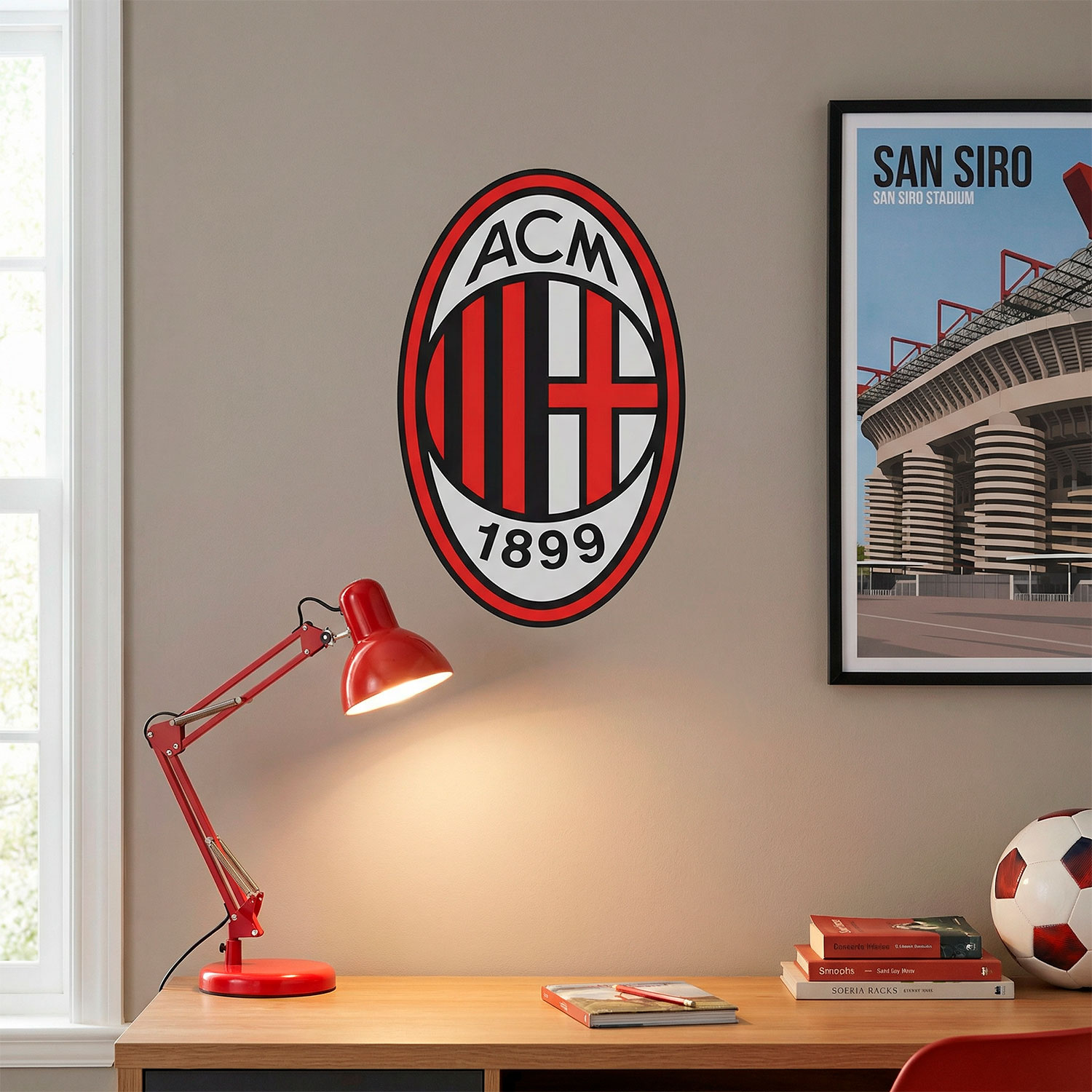 Wandtattoos: AC Milan Wappen
