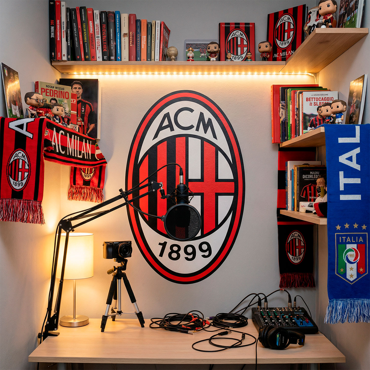 Wandtattoos: AC Milan Wappen