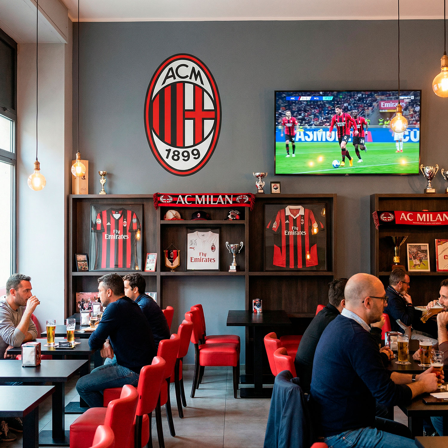 Wandtattoos: AC Milan Wappen