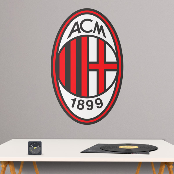 Wandtattoos: AC Milan Wappen