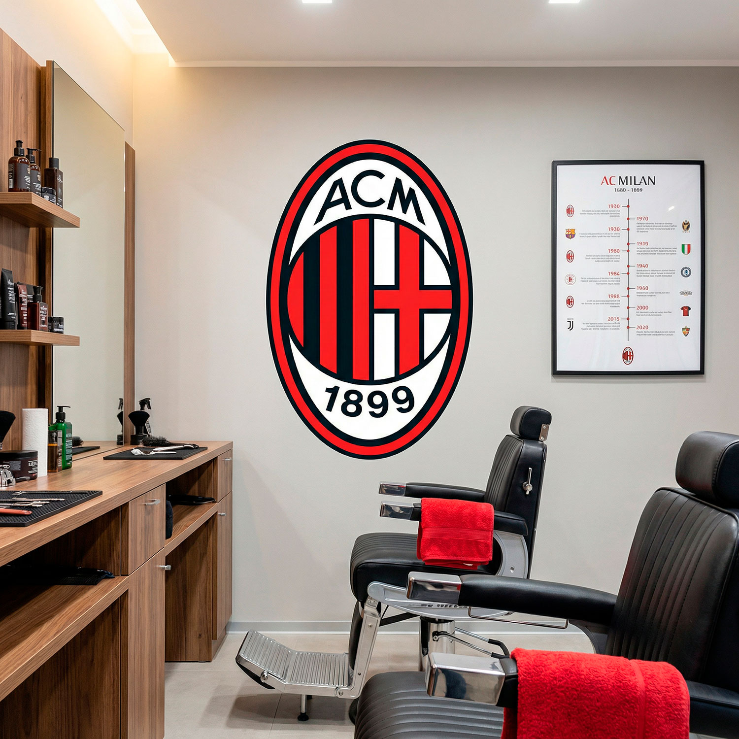 Wandtattoos: AC Milan Wappen
