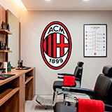 Wandtattoos: AC Milan Wappen 22
