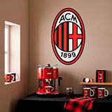 Wandtattoos: AC Milan Wappen 27