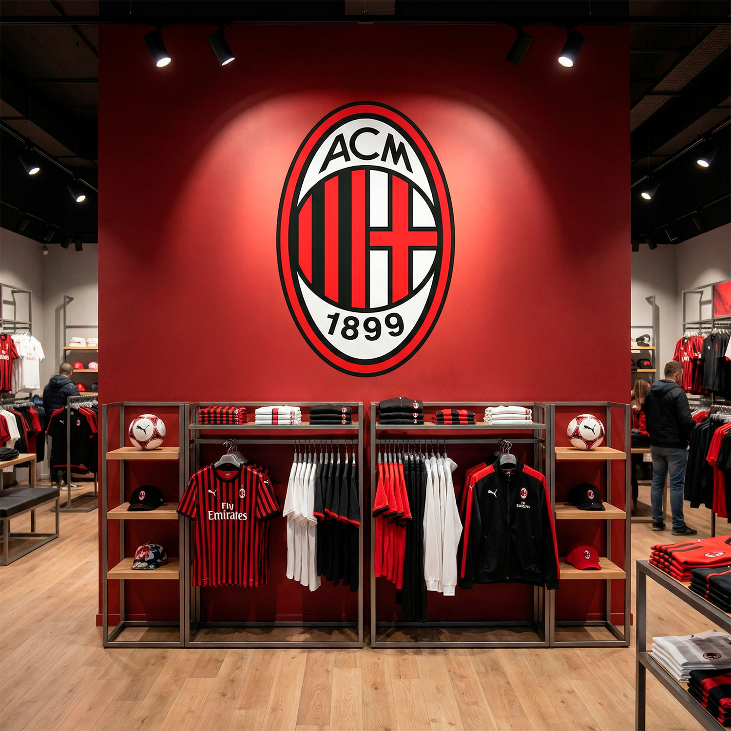 Wandtattoos: AC Milan Wappen