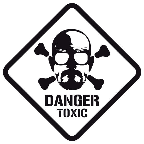 Wandtattoos: Heisenberg Danger Toxic