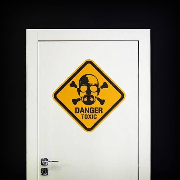 Wandtattoos: Heisenberg Danger Toxic Color