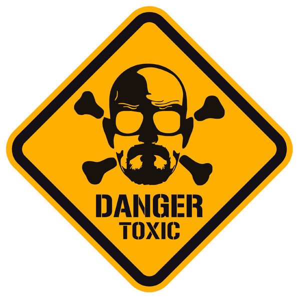 Wandtattoos: Heisenberg Danger Toxic Color