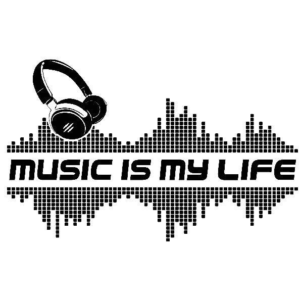 Wandtattoos: Music is my life