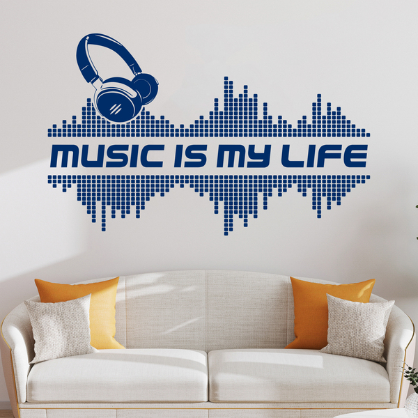 Wandtattoos: Music is my life
