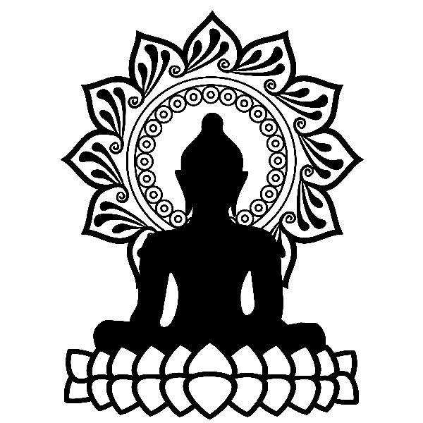 Wandtattoo Buddha Und Lotusblute Webwandtattoo Com