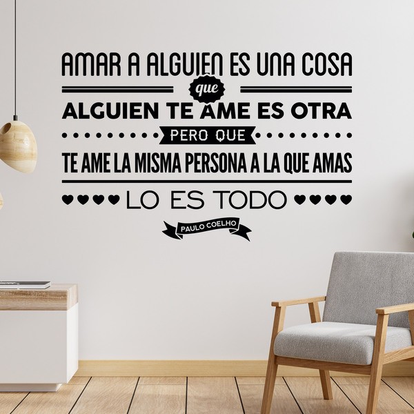 Wandtattoos: Amar a alguien es una cosa...