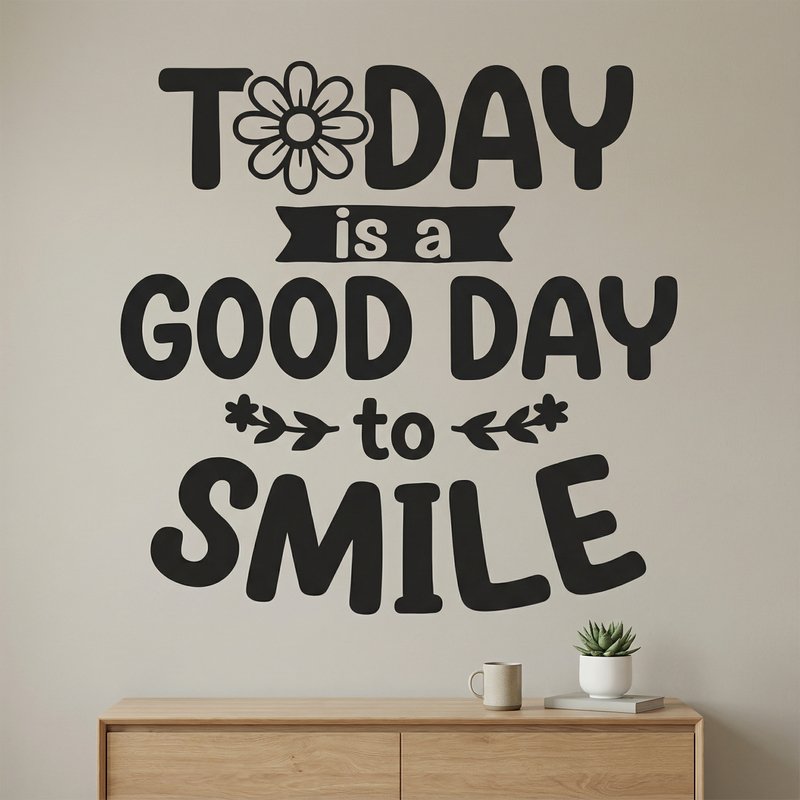 Wandtattoos: Today is a good day to smile