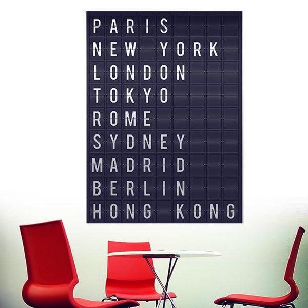 Wandtattoos: Airport Cities Tafel