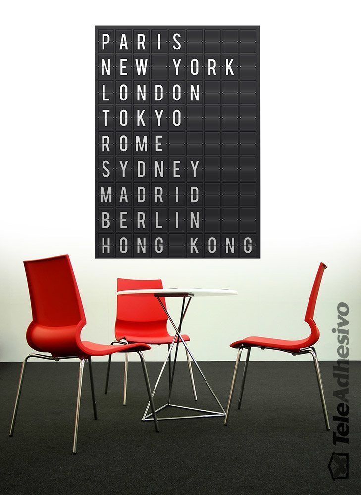 Wandtattoos: Airport Cities Tafel