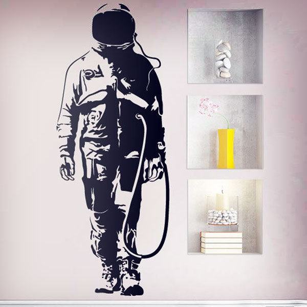 Wandtattoo Kunst Rattenkunst banksy - TenStickers