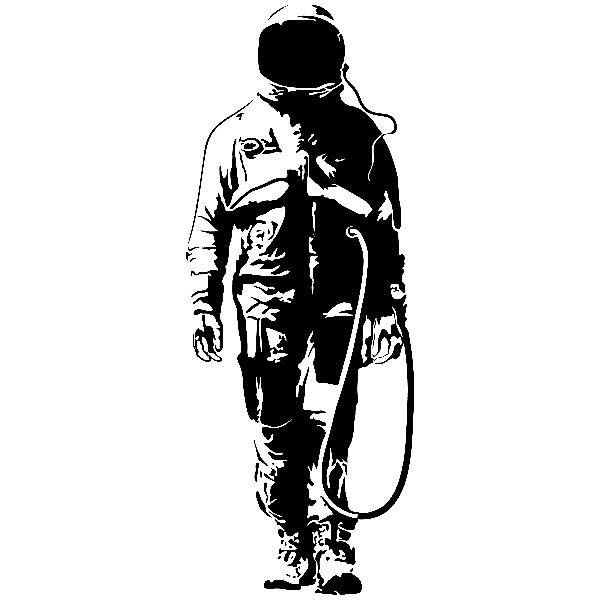 Wandtattoos: Banksy Graffiti Astronaut