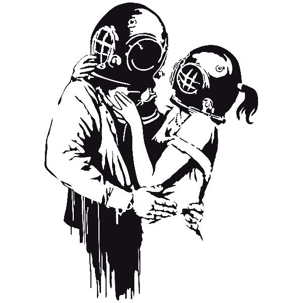 Wandtattoos: Think Tank von Banksy