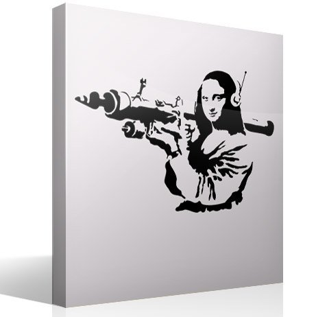 Wandtattoos: La Gioconda mit einem Raketenwerfer - Banksy