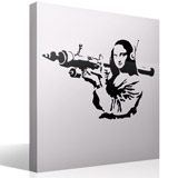 Wandtattoos: La Gioconda mit einem Raketenwerfer - Banksy 3