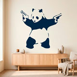 Wandtattoos: Banksy Panda bewaffnet 9