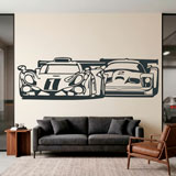 Wandtattoos: Rennautos 11