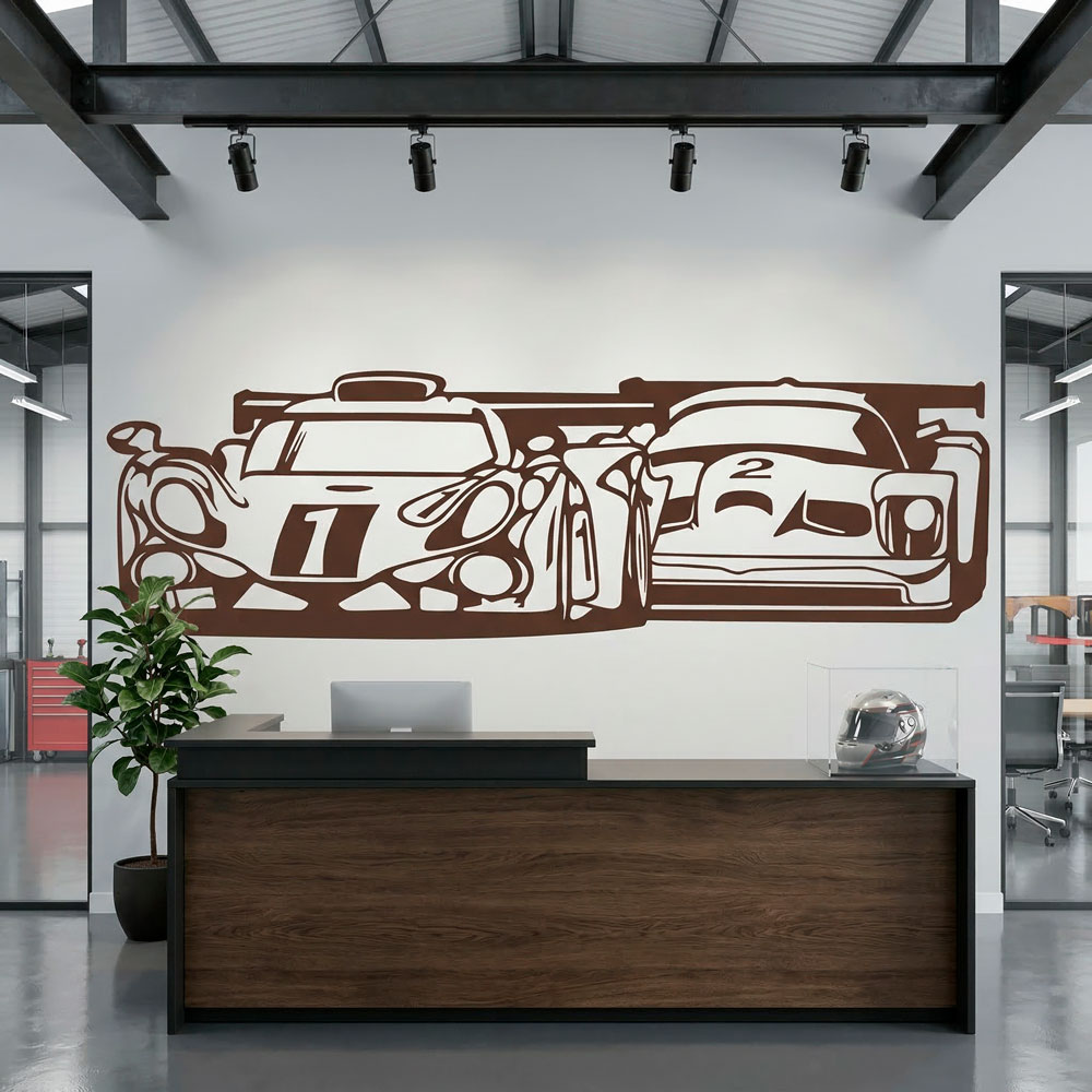 Wandtattoos: Rennautos