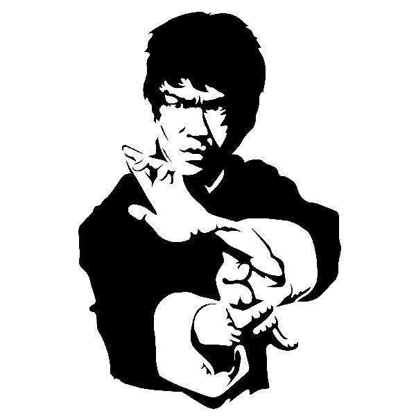 Wandtattoos: Meister Bruce Lee