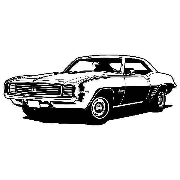 Wandtattoos: Chevrolet Camaro 1969 ss