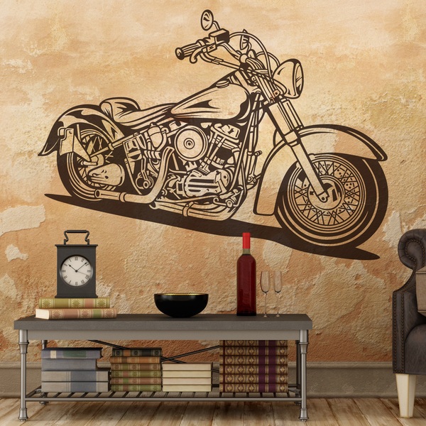 Wandtattoos: Harley Davidson Softail Classic