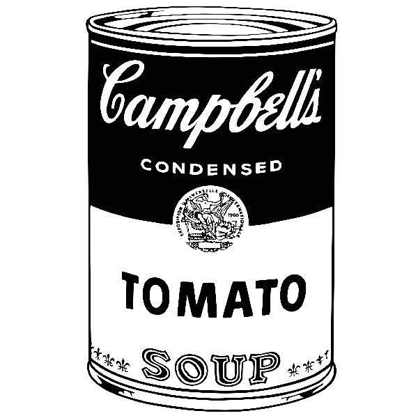 Wandtattoos: Andy Warhol Campbell