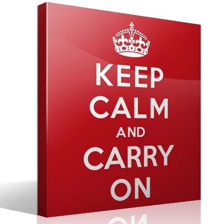 Wandtattoos: Keep Calm And Carry On