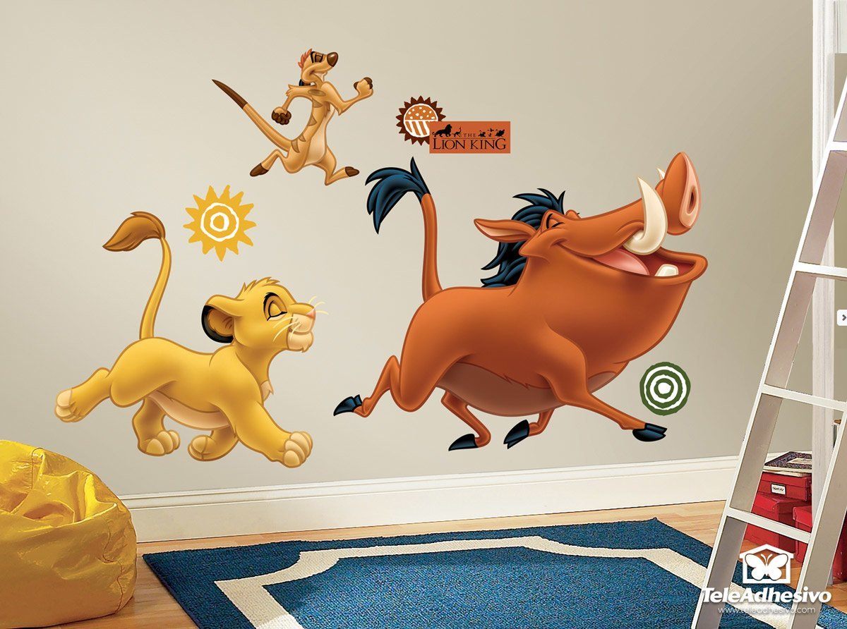 Kinderzimmer Wandtattoo: Simba, Timon und Pumba