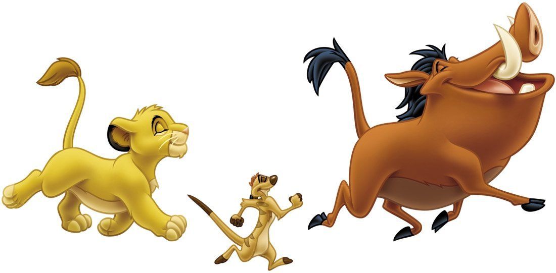 Kinderzimmer Wandtattoo: Simba, Timon und Pumba