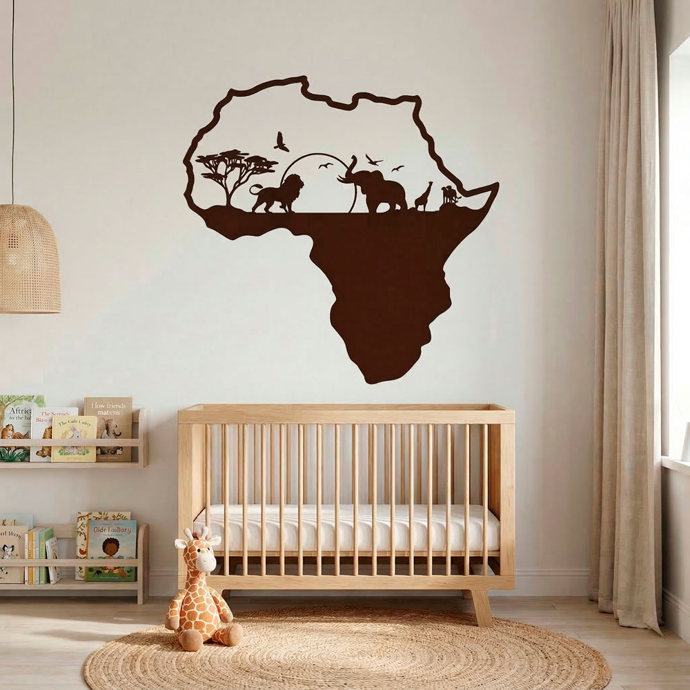 Afrika Silhouette Skyline Tiere 5