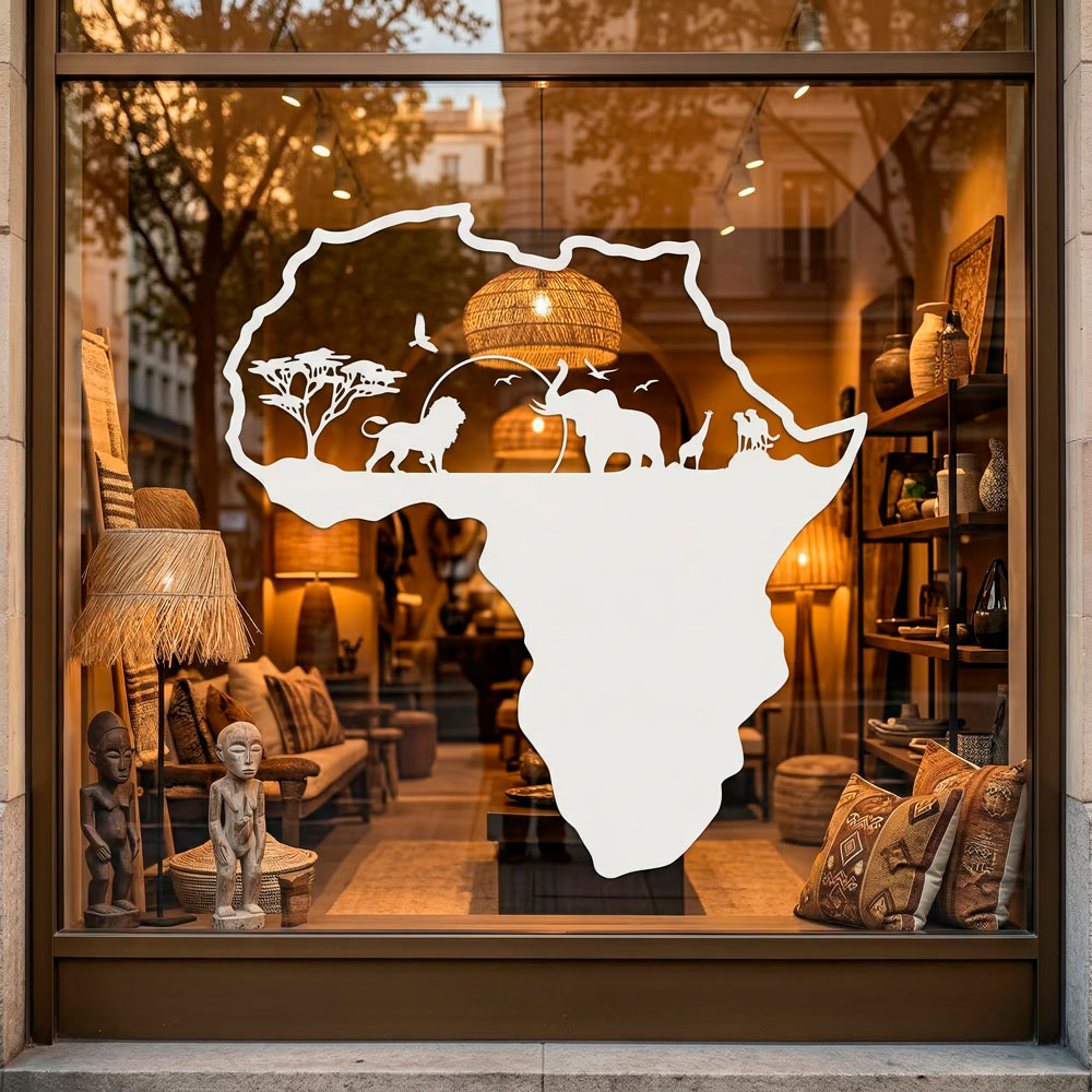 Afrika Silhouette Skyline Tiere 6