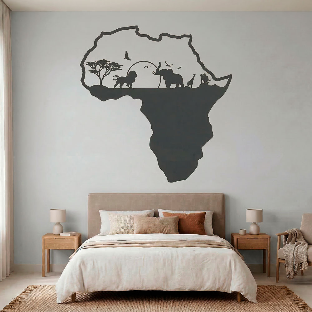 Afrika Silhouette Skyline Tiere 7