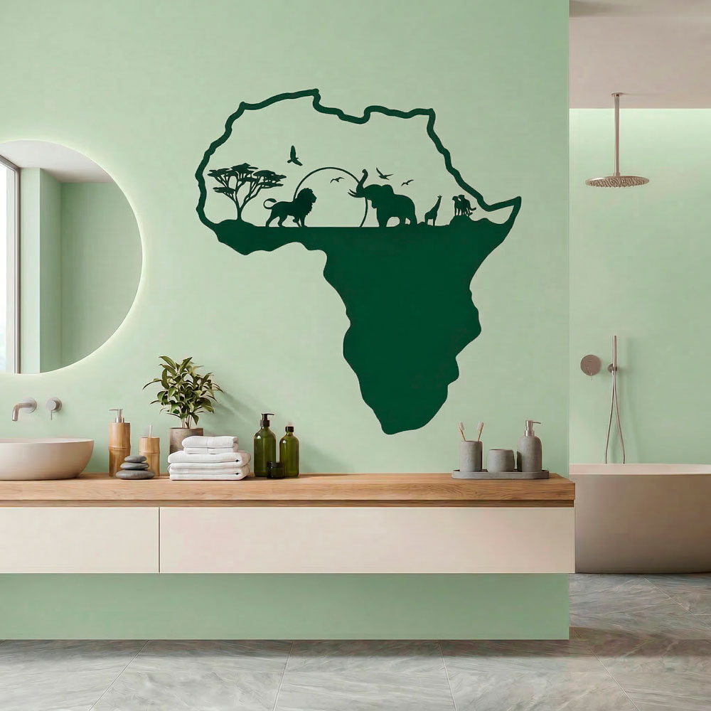 Afrika Silhouette Skyline Tiere 9