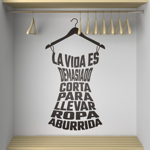 Wandtattoos: La vida es demasiado corta para...