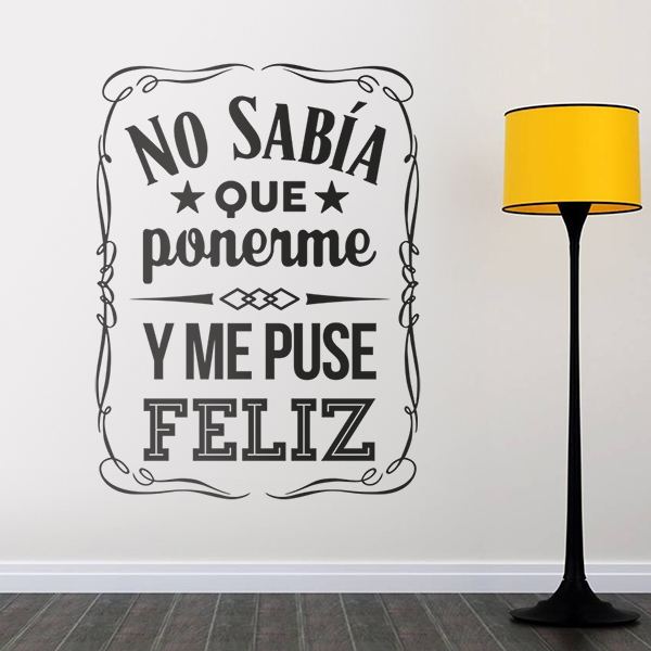 Wandtattoos: No sab&iacute;a que ponerme y me puse feliz