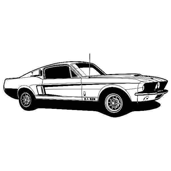 Wandtattoos: Ford Mustang Shelby GT 500