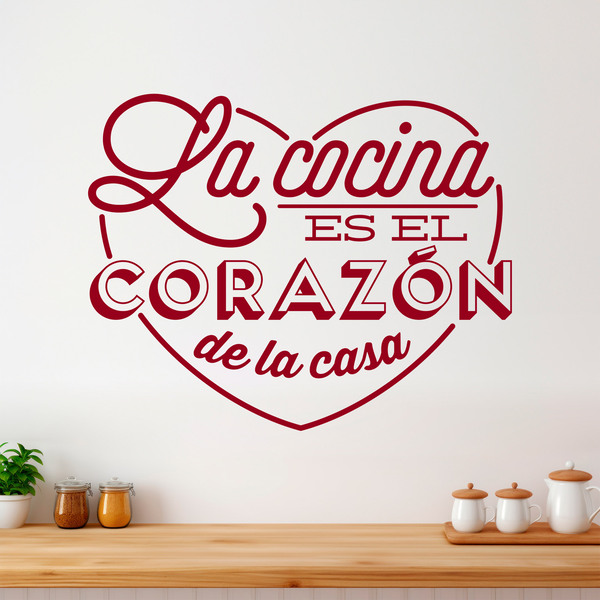 Wandtattoos: Die Küche ist das Herz des Hauses - spanische