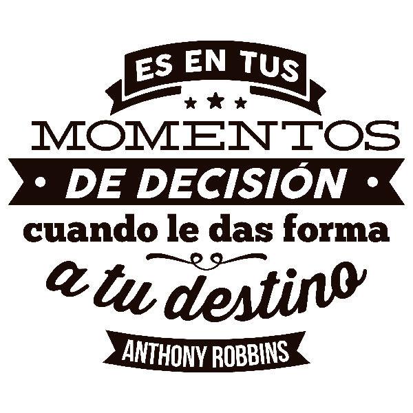 Wandtattoos: Momentos de decisión - Anthony Robbins