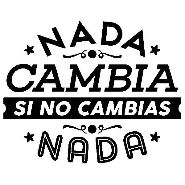 Wandtattoos: Nada cambia si no cambias nada