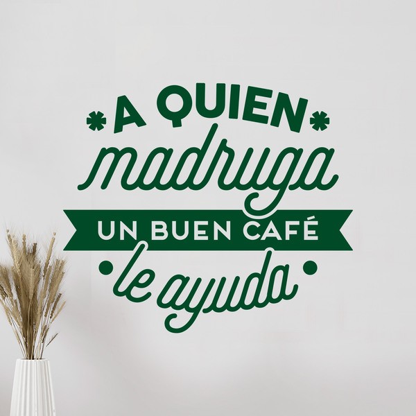 Wandtattoos: A quien madruga un buen café le ayuda