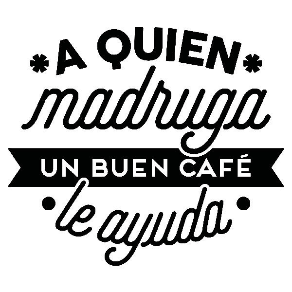 Wandtattoos: A quien madruga un buen café le ayuda