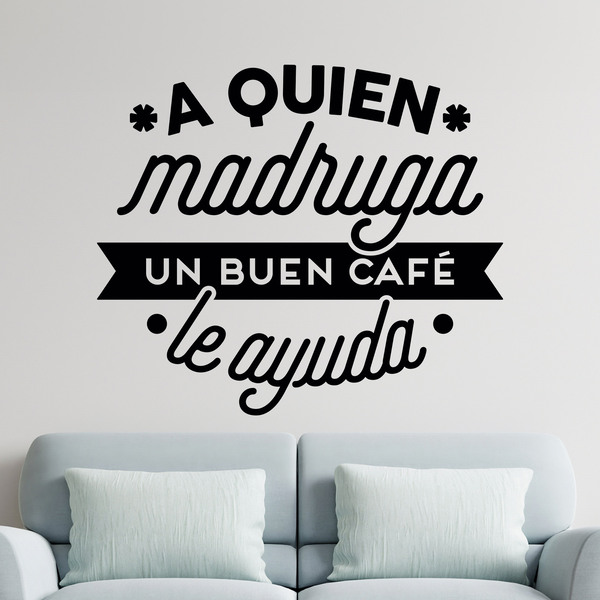 Wandtattoos: A quien madruga un buen café le ayuda