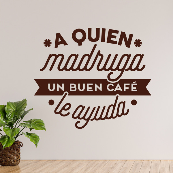 Wandtattoos: A quien madruga un buen café le ayuda