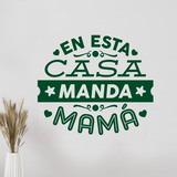 Wandtattoos: En esta casa manda mamá 4