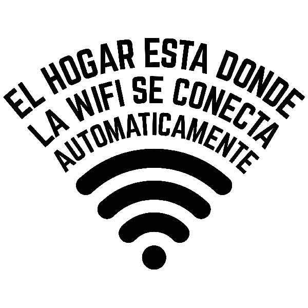 Wandtattoos: El hogar está donde la wifi se conecta