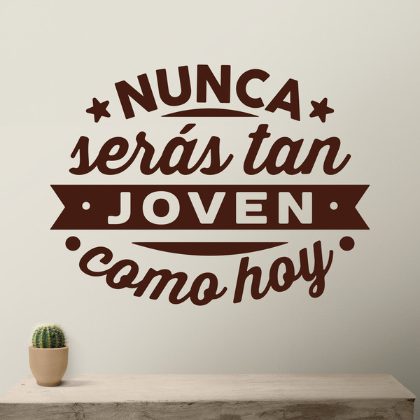 Wandtattoos: Nunca serás tan joven como hoy